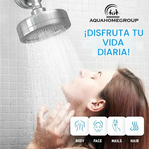 Vista 3 de AquaHomeGroup - Placas rociadoras para cabezal de ducha, paquete de 2, restaura el flujo de agua replacement spray plates, 2-pack, restores shower