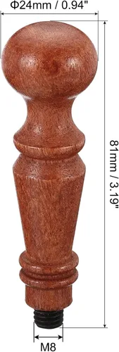 Vista 2 de PATIKIL Mango de sello de cera solamente, mango de madera de repuesto para sello de invitación de boda, tarjeta de invitación de boda, sobre