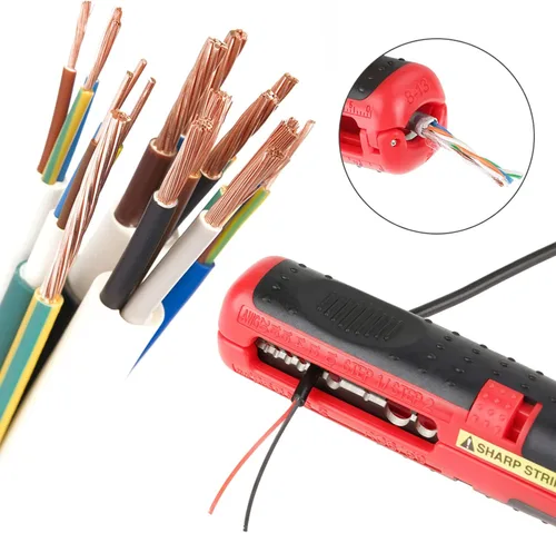Vista 3 de Herramienta de desmontaje universal de cables para electricista multifuncional Cortador de desmontaje de cables Pelacables Herramienta de pelado