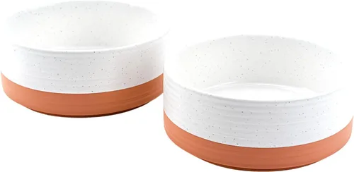 Vista 50 de SPUNKYJUNKY Cuencos elevados de cerámica para perros, 5.1 pulgadas, para comida de perros y gatos, cuencos elevados con soporte de bambú Verde oscuro