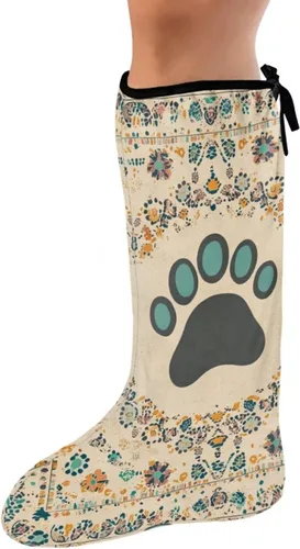 Vista 40 de Funda de fundición de pierna verde para pie de gato negro, funda decorativa para patas, regalo del día de San Patricio, debajo de la rodilla, manga