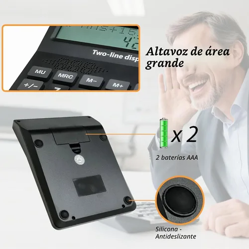 Vista 6 de Calculadora de escritorio parlante para discapacitados visuales, pantalla
