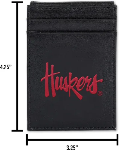 Vista 6 de NFL Rico Industries - Cartera bordada con bolsillo frontal, gran artículo de regalo, San Francisco 49Ers, Bolsillo frontal