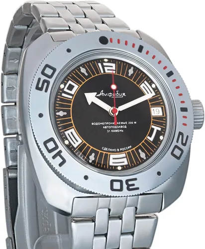 Vista 2 de VOSTOK Amphibian 710394 - Reloj de pulsera automático para hombre