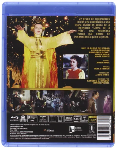 Vista 2 de She (1935) Blu-Ray, Reg.ABC Import - Spain