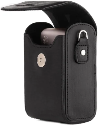 Vista 3 de MegaGear Canon PowerShot SX740 HS, SX730 HS - Funda de piel para cámara con correa, color negro