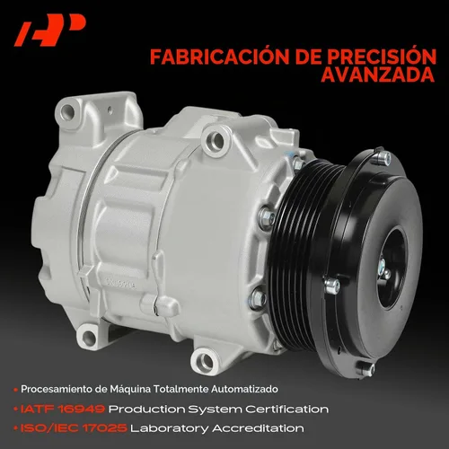 Vista 3 de Compresor de aire acondicionado A-Premium con embrague