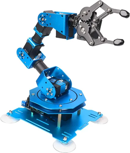 Vista 2 de LewanSoul Hiwonder-xArm1S - Brazo robótico de programación de escritorio con servos de bus inteligentes potentes y robustos con retroalimentación