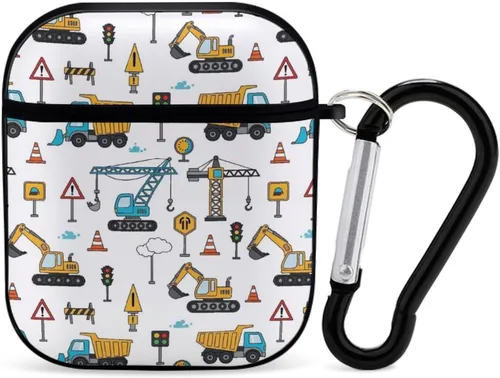 Vista 22 de Funda protectora de silicona compatible con AirPods 2 y 1 (camuflaje militar de camuflaje frío)