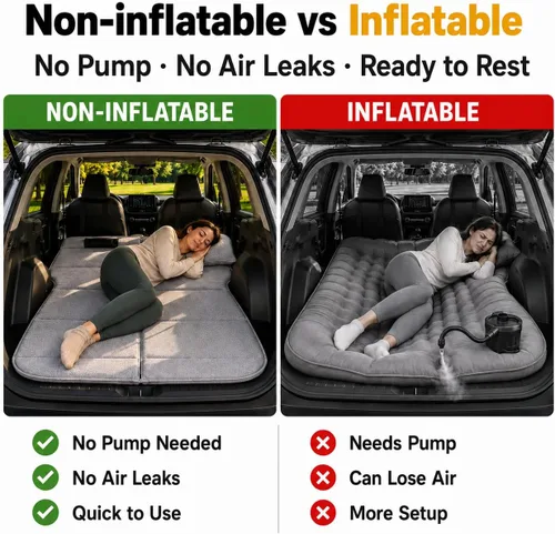 Vista 3 de Car Mattress for 2021-2026 Ford Bronco,Non-Inflatable car Bed