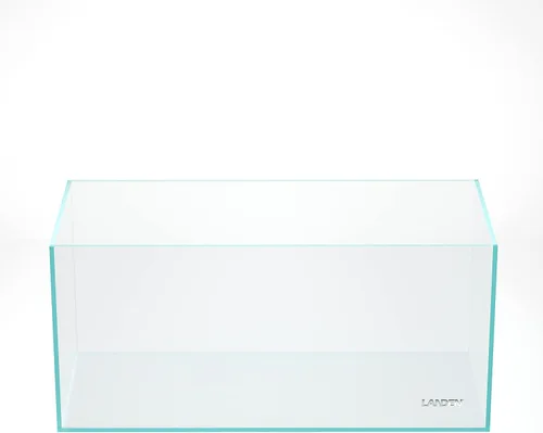 Vista 23 de LANDEN 25C 3.7 Galones Cubo Tanque de Acuario Sin Montura de Hierro Bajo, W9.84×D9.84×H9.84 pulg(25x25x25cm) 5mm de Grosor con Almohadilla