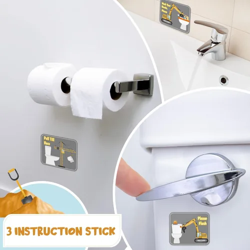 Vista 3 de WERNNSAI Tabla de entrenamiento para ir al baño – Tabla de recompensas de entrenamiento de inodoro de construcción con 270 calcomanías