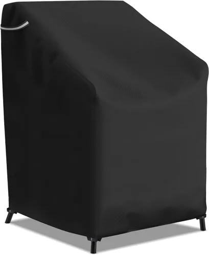 Vista 11 de STARTWO Fundas apilables para sillas de patio, resistentes e impermeables, para muebles de exterior, se adapta a 4-6 sillas de comedor apilables, 36