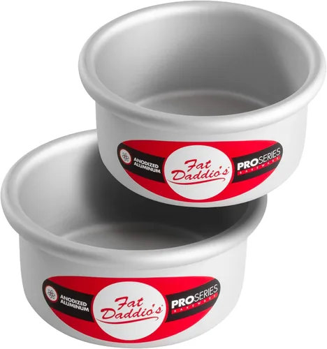Vista 68 de Fat Daddio's Juego de moldes para pasteles redondos uniformes de aluminio anodizado de 4 niveles, profundidad de 2 pulgadas