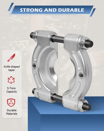 Vista 8 de DAYUAN Juego de 12 extractores separadores de rodamientos, resistente capacidad de 5 toneladas, kit de extractor de rodamientos de 2" y 3