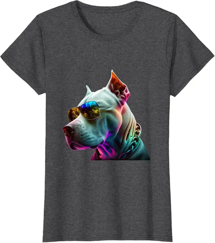 Vista 4 de Dogo Argentino Dogs Dogo Argentinos Camiseta, Negro