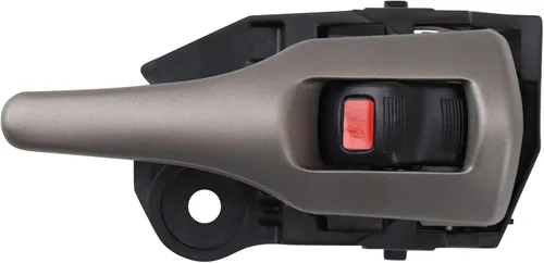 Vista 113 de TRQ Manija de puerta interior delantera izquierda cromada y negra para el lado del conductor compatible con Ford F-150 2012-2014