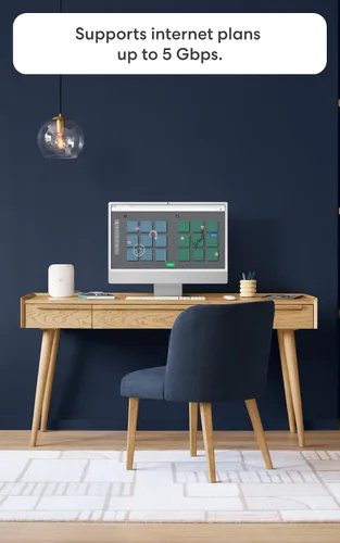 Vista 6 de Presentamos el router Wi-Fi 7 triple banda Amazon eero Pro 7 (modelo más reciente): Compatible con planes de internet de hasta 5 Gbps, cobertura