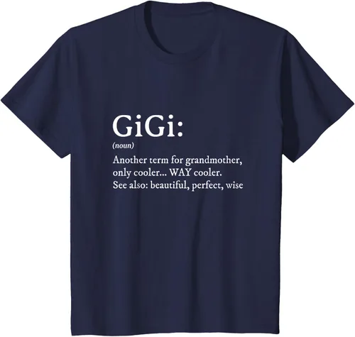 Vista 90 de Gigi Definition - Camiseta de regalo para abuela, cumpleaños y abuela, Negro