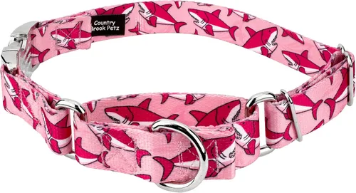 Vista 8 de Country Brook Petz - Collar de perro Martingala de dinosaurios con hebilla premium - Colección Critter Corner con 6 diseños temáticos de criaturas