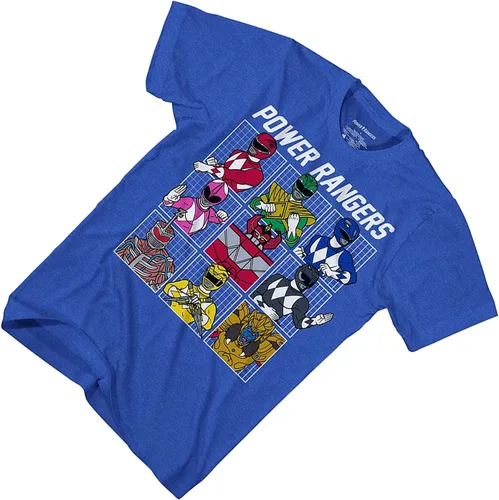 Vista 4 de Power Rangers Mighty Morphin Shirt - Mighty Morphin Boys Graphic T-Shirt