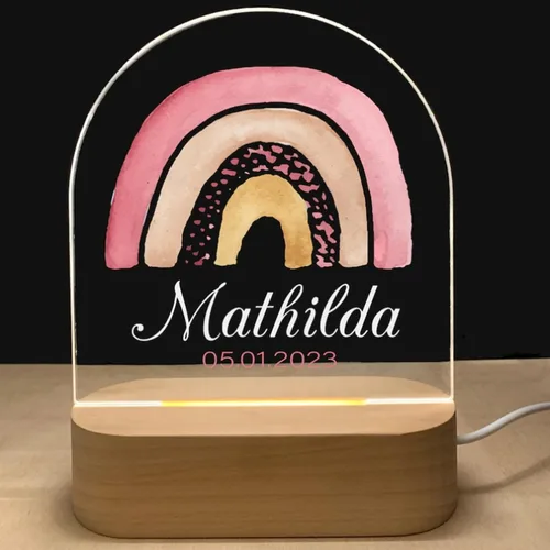 Vista 12 de Luz nocturna personalizada para bebés y niños, regalos personalizados con nombre, regalos de bautizo para niñas/niños, lámpara nocturna regulable