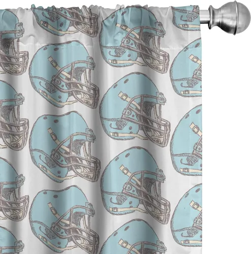 Vista 33 de Ambesonne - Paquete de cortinas de ventana de invierno de 2 unidades, cristales ornamentales de hielo con tiempo frío de enero abstracto, juego
