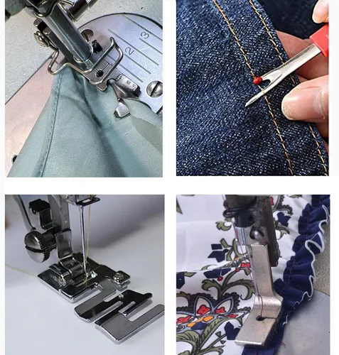 Vista 7 de Juego de 28 prensatelas industriales compatibles con JUKI DDL-555 DDL-5550 DDL-5600 DDL-8300 Singer 188K 191D 195K 196K Brother B705 B70 7B715 B716