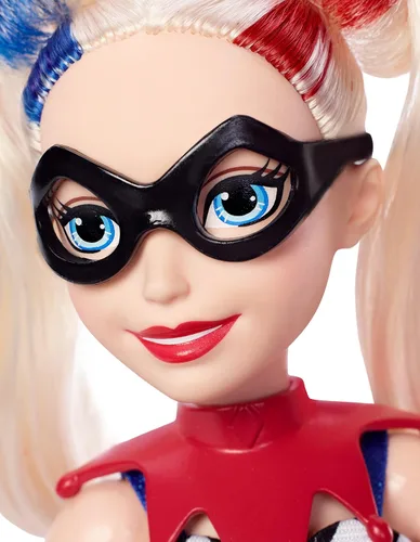Vista 4 de DC Super Hero Girls Muñeca Harley Quinn Masquerade