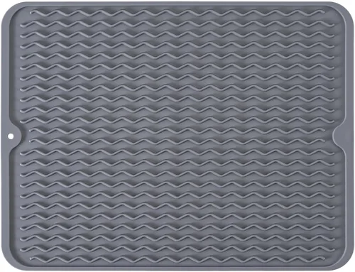 Vista 11 de Tapete de silicona para secado de platos para múltiples usos, fácil de limpiar, ecológico, tapete escurridor de platos resistente al calor