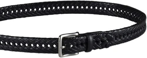 Vista 3 de Tommy Hilfiger Cinturón trenzado para hombre, Marrón