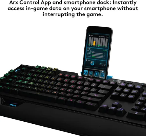 Vista 6 de Logitech G 910 Orion Spectrum RGB Teclado mecánico para juegos con cable, negro
