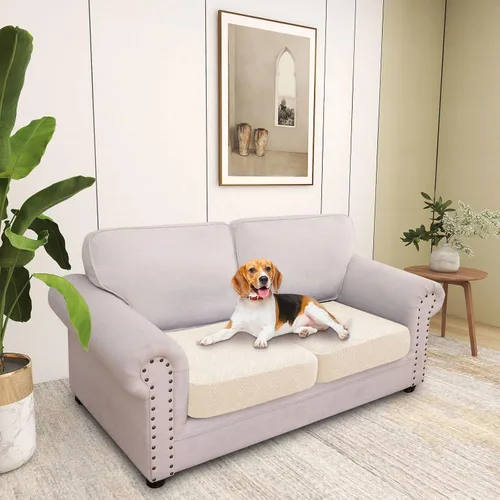 Vista 7 de hyha Fundas individuales para cojines de sofá, fundas elásticas para cojines de sofá mágicas y lavables, funda deslizante para sofá de perro