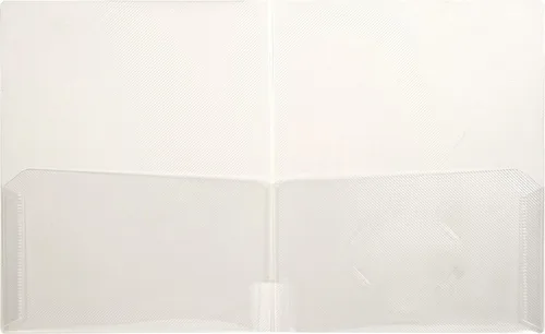 Vista 2 de Lion Clear-Line - Carpeta de plástico con 2 bolsillos, transparente, paquete de 4 (91120-CR-4P)