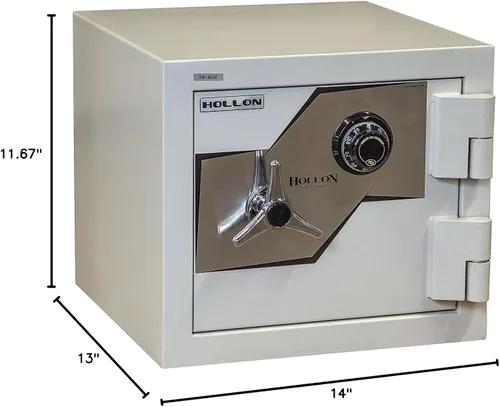Vista 2 de Hollon Safe FB-450C Oyster Series B-Rated 2 Hr Seguridad Incombustible Tamaño de la caja fuerte Tamaño: 1.23 pies cúbicos., Tipo de candado