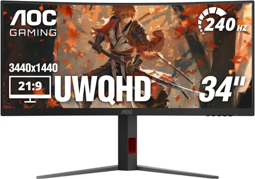 Vista 14 de AOC C24G42E Monitor de juego ultrarrápido curvo de 24" sin marco, 1500R, FHD 1080p, 180Hz 0.5ms MPRT, HDMI 2.0 x2, Display Port x1, HDR, altavoces