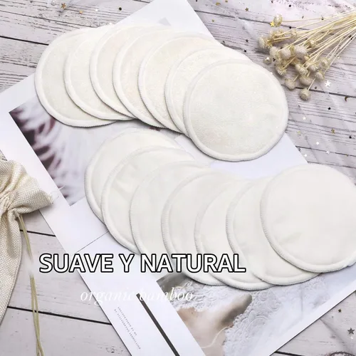 Vista 6 de PHOGARY 14 almohadillas de lactancia lavables, almohadillas reutilizables de bambú orgánico con bolsa de lavandería y bolsa de almacenamiento