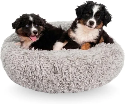 Vista 14 de Active Pets Cama Premium para Perros Pequeños en Forma de Dona, Se Adapta a Perros de Hasta 45 Libras, Funda Removible y Cojín Lavable, Felpa
