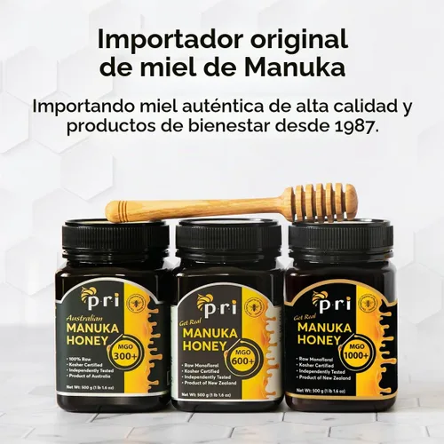 Vista 5 de P.R.I Miel de Manuka MGO 1000+, rara cosecha limitada (250 g/8.8 oz)