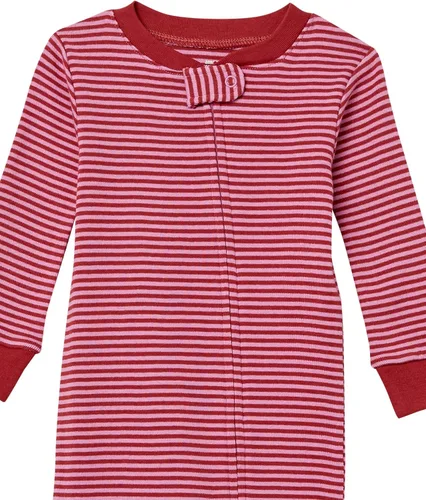 Vista 2 de Tienda Essentials Pijamas de algodón sin pies para niños pequeños y niñas, paquete múltiple