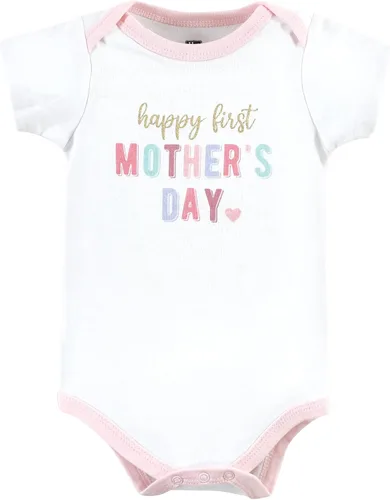 Vista 199 de Hudson Baby baby-girls Cotton Bodysuits 3-pack
