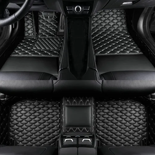 Vista 18 de Alfombrillas personalizadas para Prado Sedan 2000-2023, cobertura completa de accesorios para piso interior del vehículo (beige)