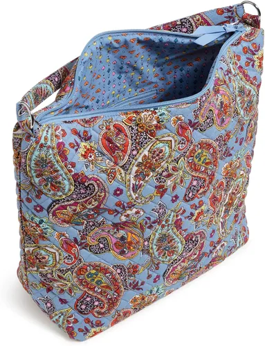 Vista 3 de Vera Bradley Bolso de hombro Hobo de gran tamaño de algodón para mujer