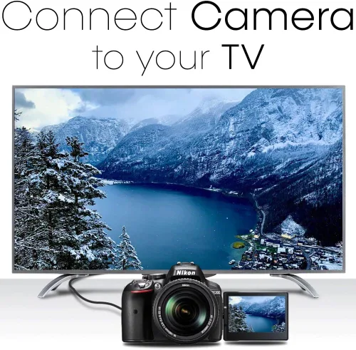 Vista 7 de Cmple - Cable micro HDMI a HDMI de 3 pies, cable micro HDMI macho a macho 4k para cámara de captura de tarjeta, cámara de vídeo, cámara de acción