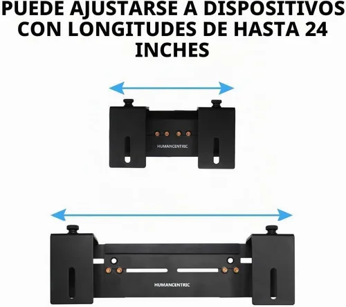 Vista 6 de HumanCentric Soporte de pared ajustable para dispositivo, caja de cable y soporte para módem, adaptador de pared ajustable para dispositivos