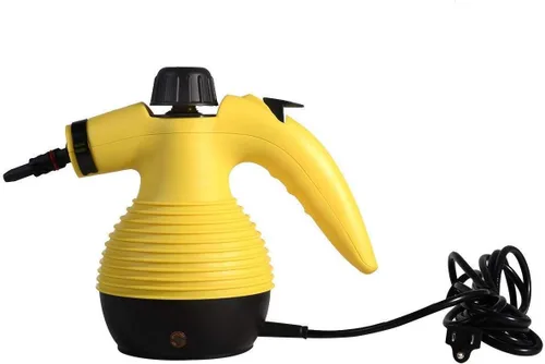 Vista 2 de GOFLAME Limpiador de vapor de mano de 1050 W, potente vapor, desinfectante, vaporizador, plancha de vapor, elimina manchas y grasa del baño, cocina