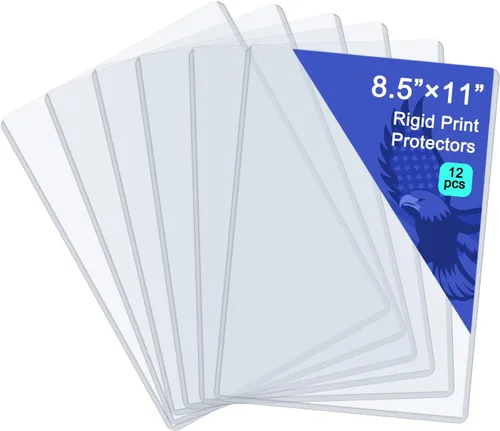 Vista 9 de Rainmae Paquete de 30 protectores rígidos de impresión de 4 x 6 pulgadas, protectores rígidos transparentes e impermeables para hojas de páginas