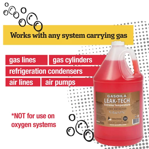 Vista 2 de Gasoila Spray detector de fugas de temperatura extrema, jarra de 1 galón, acción rápida, detección de fugas de larga duración, no tóxico