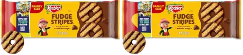 Vista 11 de Keebler Fudge Stripes Original Cookies Tamaño Familiar 17.3 onzas