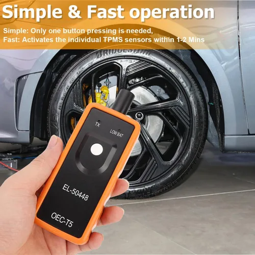Vista 4 de EL-50448 Herramienta de reaprendizaje TPMS para automóvil, herramienta de activación del sensor de presión de neumáticos OEC-T5, accesorios